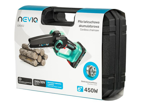Piła łańcuchowa akumulatorowa NEVIQ 6" (L06302)
