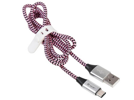 Kabel TRACER USB 2.0 TYPE-C A Male - C Male 1,0m czarno-fioletowy