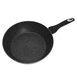 Patelnia głęboka aluminium, szary marmurek Ø28cm Klausb KB-7294