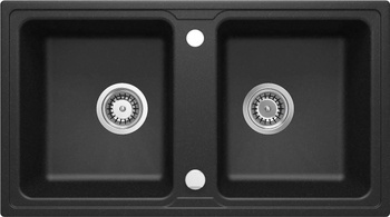 Zlewozmywak granitowy 2-komorowy (ZQZ G203) - Deante