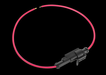 Szybkozłączka samochodowa z kablem czer.