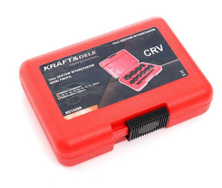 Wykrętaki do zerwanych śrub 10 szt. KD10269 - KRAFT&DELE