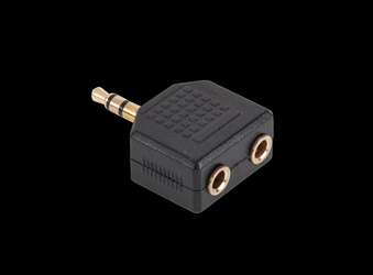 Złącze Jack 3.5/2x3.5 złote NH552