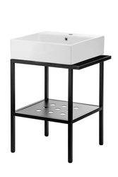 Konsola łazienkowa stojąca z umywalką - 56.5x50 cm (CDTS6U5S) - Deante