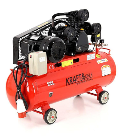 Kompresor Olejowy 100L 3 Tłoki 400V KD405 - KRAFT&DELE