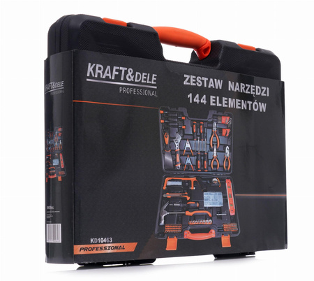 Zestaw narzędzi 144el. KD10463 - KRAFT&DELE