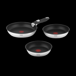Zestaw patelni z odłączaną rączką 22cm , 24cm 28 cm TEESA FRYING PANS SINGLE HAND
