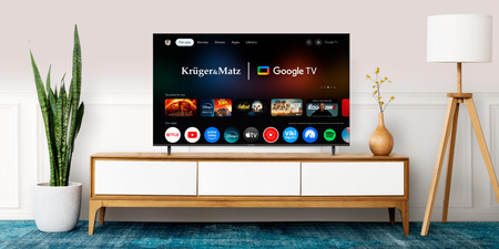Telewizor Kruger&Matz 50&quot; UHD Google TV 5.0 DVB-T2/T/C H.265 HEVC