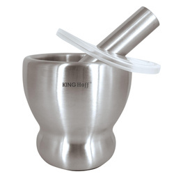 Moździerz, stal zestaw 2 elementy Kinghof KH-1661