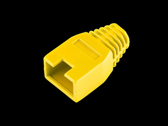 Osłona gumowa wtyku 8p8c RJ45 żółta