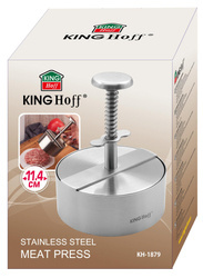 Praska stalowa do formowania mięsa na hamburgery śr. 11,4cm KINGHoff KH-1879 KH-1879