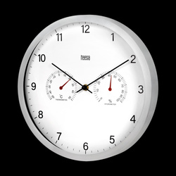 Zegar ścienny 30 cm z termometrem i hydrometrem