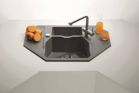 ALVEUS SENSUAL 60 zlewozmywak granitowy steel (4306004)