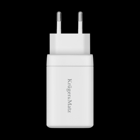 Ładowarka sieciowa Kruger&Matz 65 W GaN z funkcją Power Delivery i Quick Charge