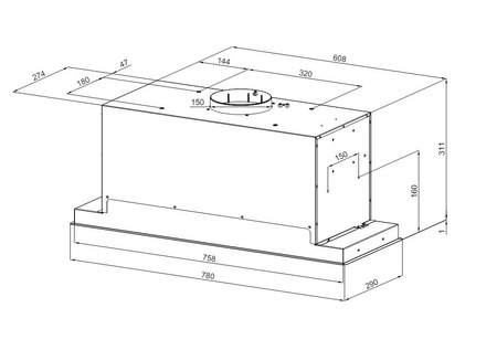 OKAP GLOBALO PINELIO 80.1 WHITE