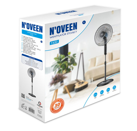 Wentylator stojący 16”/40 cm NOVEEN F450 45 Wat***