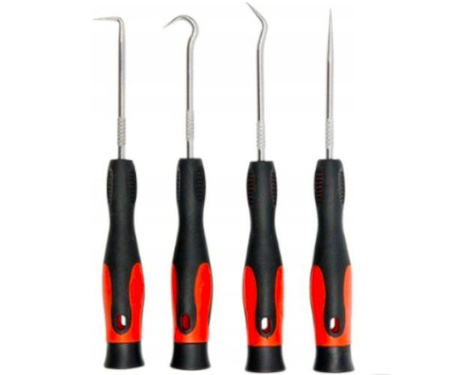 ZESTAW HACZYKÓW Z RĘKOJEŚCIĄ 4szt. KD10944 - KRAFT&DELE