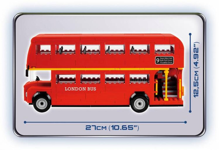 Klocki Action Town 435 elementów London Bus, autobus dwupiętrowy