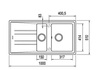 Zlewozmywak STONE 60 B-TG ALUMINIUM TEKA