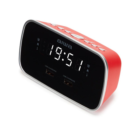 Radiobudzik AIWA CRU-19RD czerwony (8435256896763) - AIWA
