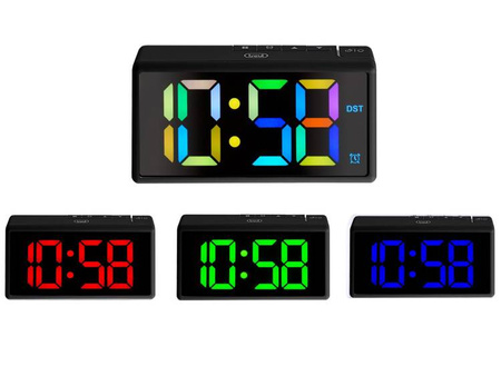 Zegar-budzik Trevi EC88600 rgb black