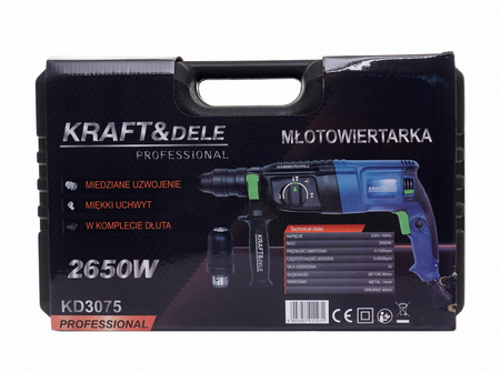 MŁOTOWIERTARKA 2650W KD3075 - KRAFT&DELE