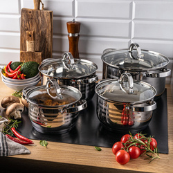 Zestaw garnków, Ø16/18/20/22/20cm, stal Klausbe KB-7695