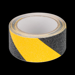 Taśma antypoślizgowa REBEL (0,75 mm x 50 mm x 5 m) czarno-żółta