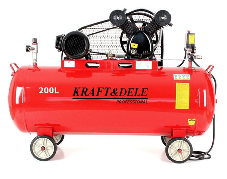 Kompresor olejowy 200L 2 tłoki KD1473 +Separator! - KRAFT&DELE