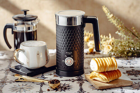 AD 4494 black Spieniacz do mleka - spienianie i podgrzewanie (latte i cappucino)