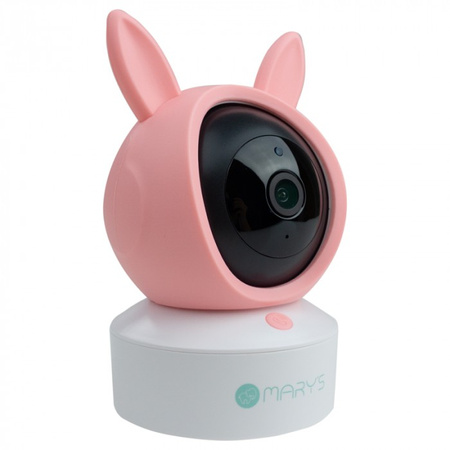 MARY'S Nania kamera elektroniczna 2w1 Królik różowy Wifi TUYA (MW61500) - Eco Light