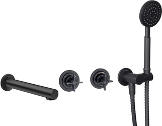 Zestaw prysznicowy podtynkowy z wylewką wannową (BQT N18P) - Deante