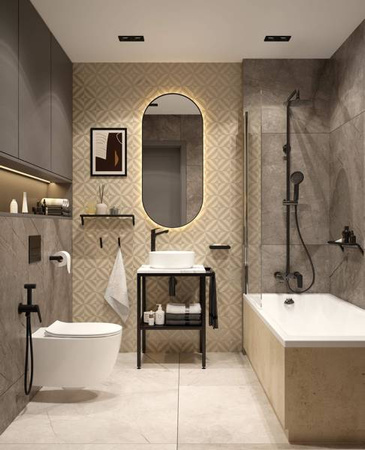 Zestaw WC podtynkowy 6 w 1 (CDLN6ZPW) - Deante