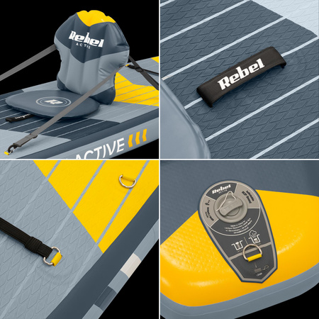 Deska SUP REBEL ACTIVE PRO Touring, 381x81x15, zestaw