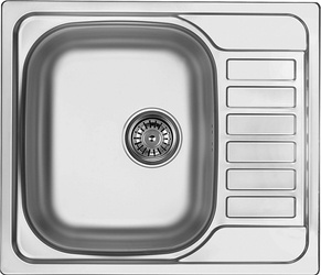 Zlewozmywak stalowy 1-komorowy z ociekaczem (ZEO 311A) - Deante