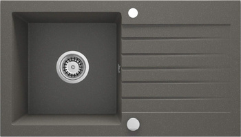 Zlewozmywak granitowy 1-komorowy z ociekaczem (ZQZ T113) - Deante
