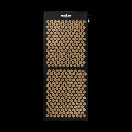 Mata zdrowotna ECO z kolcami do akupresury z poduszką, 110x42cm, XL, szare kolce, Rebel Active