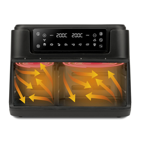 Frytkownica beztłuszczowa 9L Girmi FG2600 3.5L+5.5L podwójna