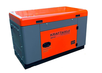 Agregat prądotwórczy jednofazowy DIESEL 12/13kW KD197 - KRAFT&DELE
