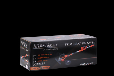 SZLIFIERKA DO GIPSU Z PODŚWIETLENIEM 1500W KD3131 - KRAFT&DELE