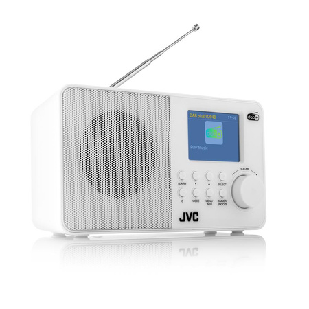 Radio DAB JVC RA-E611W-DAB białe (4975769471520) - JVC