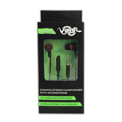 Słuchawki douszne Gaming Viper EGH201R Esperanza czarno-czerwone