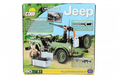 Klocki Jeep Willys MB 90 elementów