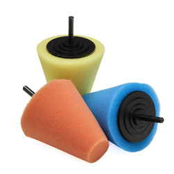 Gąbki polerskie stożek do felg 150mm zestaw 3szt. KD1592 - KRAFT&DELE