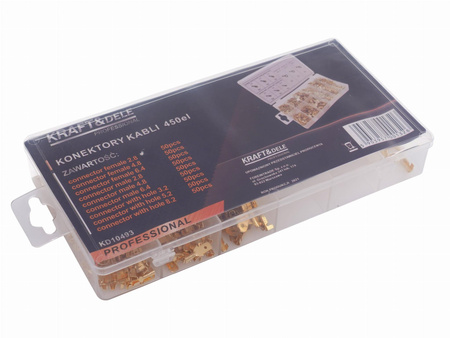 Zestaw konektorów samochodowych 450szt. KD10493 - KRAFT&DELE