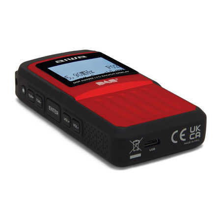 Przenośne radio AIWA RD-20DAB/RD, DAB+/FM czerwone (8435256897760) - AIWA