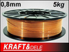 Drut spawalniczy 0,8 mm 5kg miedziowany KD1151 - KRAFT&DELE