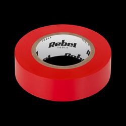 Taśma izolacyjna klejąca REBEL (0,13 mm x 19 mm x 10 yd) czerwona