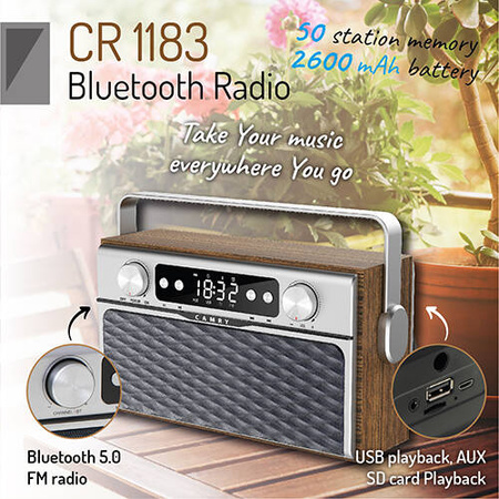 CR 1183 Radio z Bluetooth