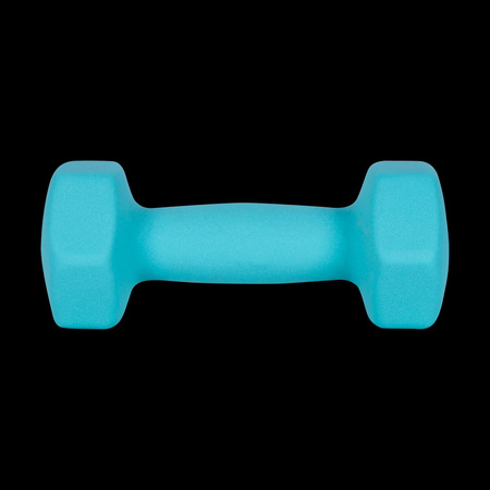 Hantelki żeliwne neoprenowe HEX 2x3kg, REBEL ACTIVE